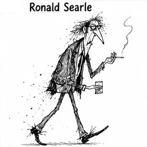 FA-007 · Frenetic Scratch-Ink Caricature