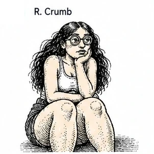 FA-027 · Underground Crosshatched Grotesque Cartoon