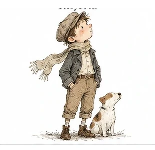 FB-008 · Classic Pen-and-Light-Wash Storybook